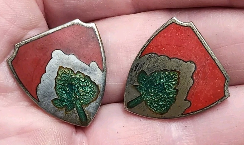 Post WWII 23rd Engineer Battalion Pinback DI Matching Set / NSMeyer