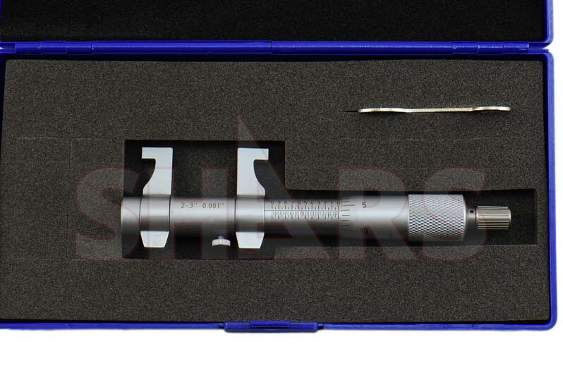 SHARS 2-3" Inside Micrometer .001" Bore Caliper NEW P}
