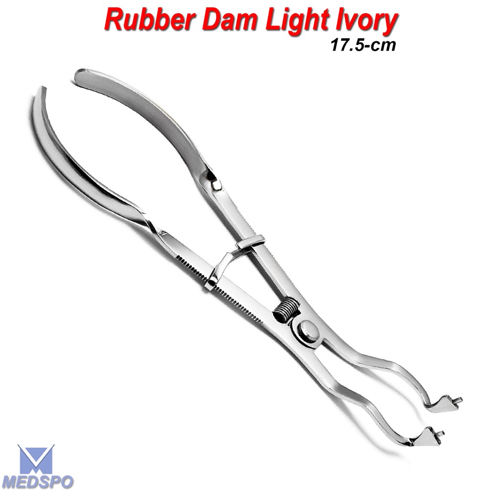 Ivory Light Rubber Dam Clamp Forceps Restoratives Endodontic Instruments CE