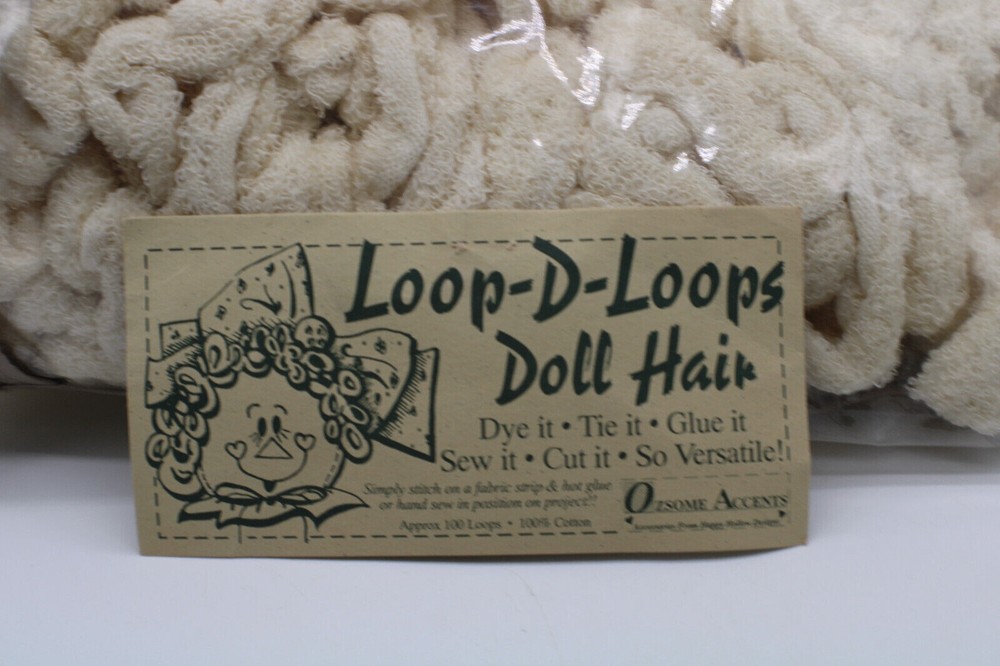 Loop-D-Loops Doll Hair White