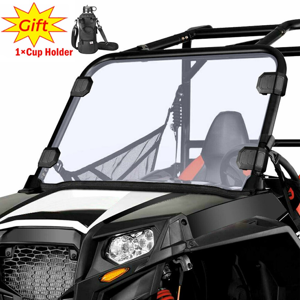 KEMIMOTO UTV Full Windshield PC For Polaris RZR 570 800/4 800S XP 900/4  2008-19