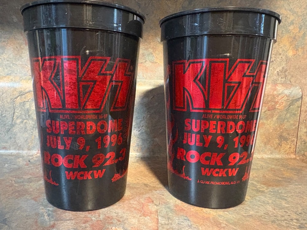 KISS Alive 96/97 promotional tour plastic cups (2)
