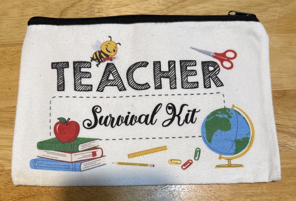 Teacher Survival Kit Canvas Bag