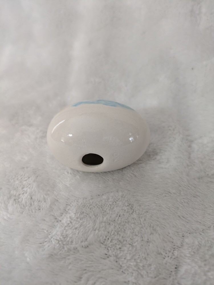 Hand Painted Baby Chick Ceramic Egg