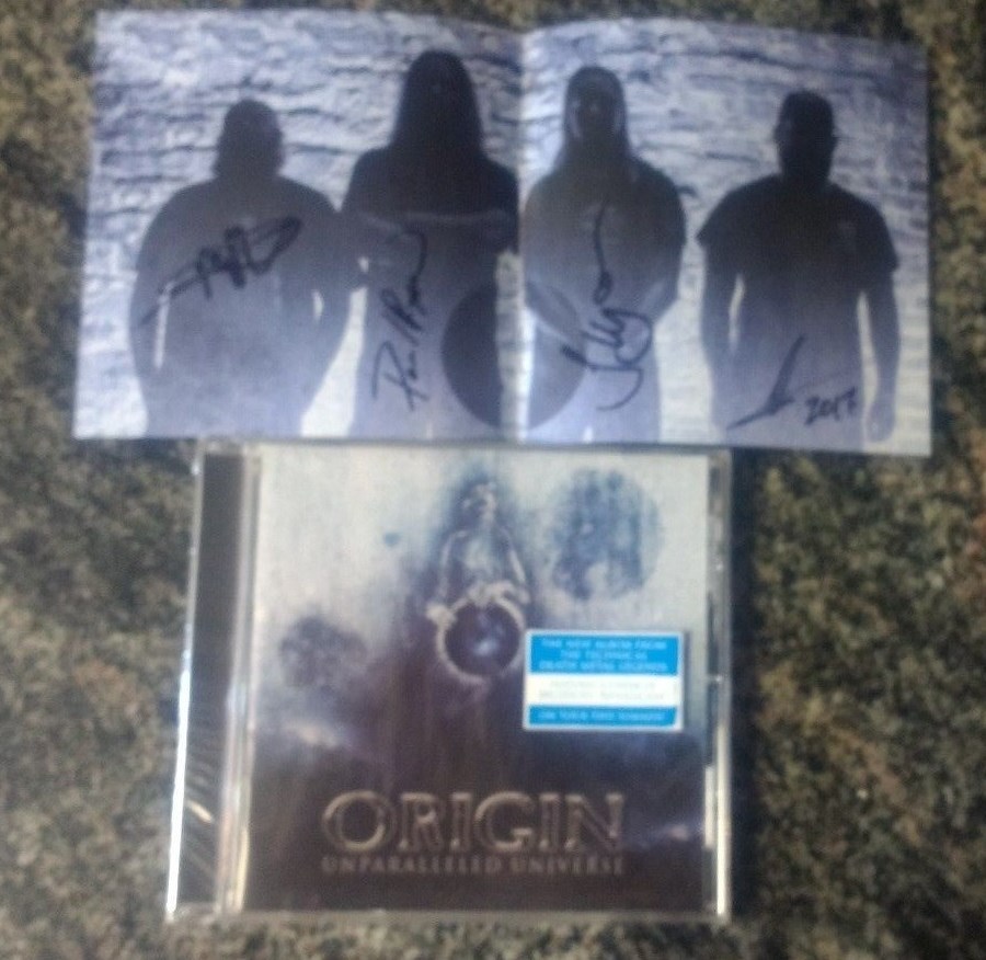 SIGNED Origin - Unparalleled Universe CD AUTOGRAPHED SIGNED