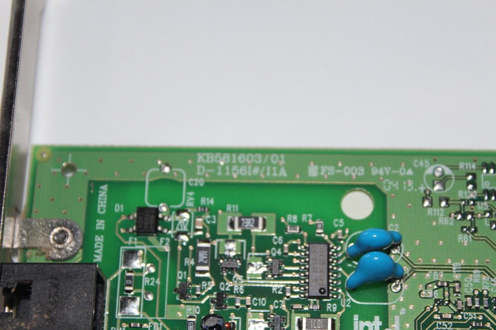 INTEL 56Kbps FAX MODEM Desktop PC PCI Interface Desktop KB581603/01