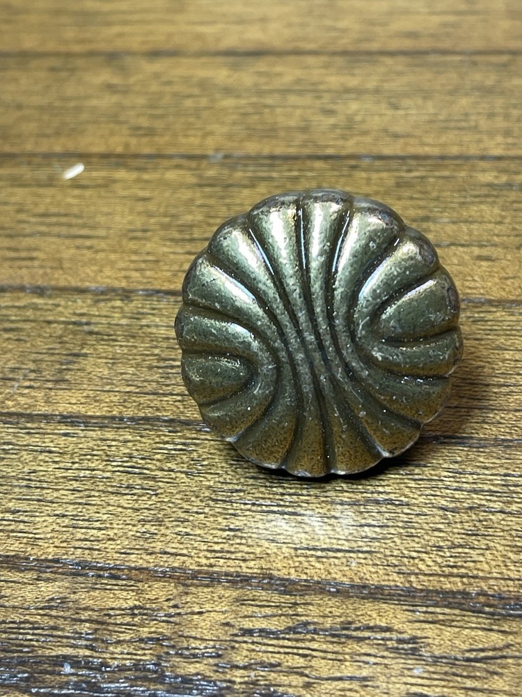 (3) Vtg Ornate MCM Amerock Brass Drawer Knobs Pulls Mixed Lot