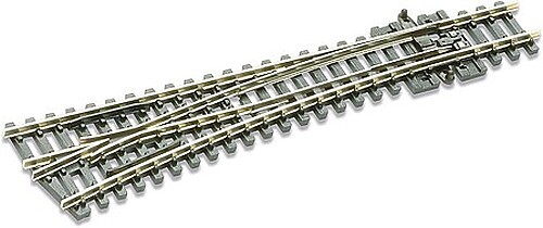 Peco Code 80 Medium Left Hand Turnout w/Electified Frog - Model Train Track - N