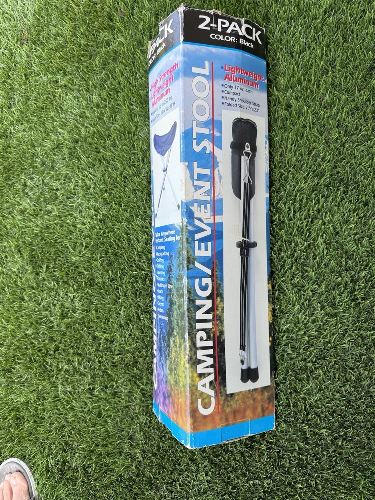 Seville Classics Foldable Event/Camping Stool 2-pack