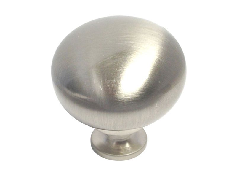 Satin Nickel kitchen cabinet drawer round knobs 1 1/4" brushed nickel free ship