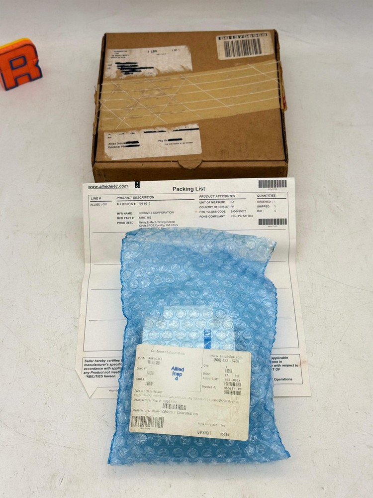 Crouzet 88867155 Plug-In Timing Relay (Open Box)