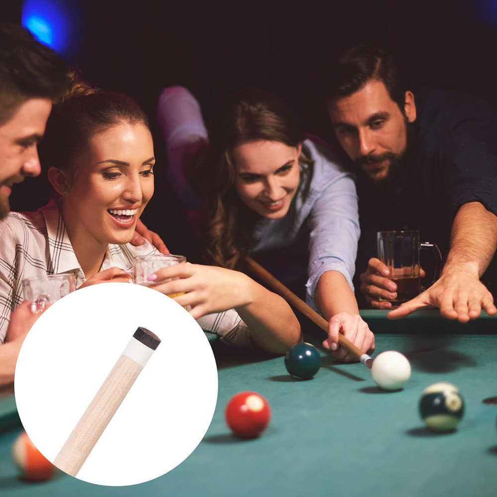 Billiard Pool Cue Tips Pool Stick Replacement Tips with Storage Box for Pool Cue