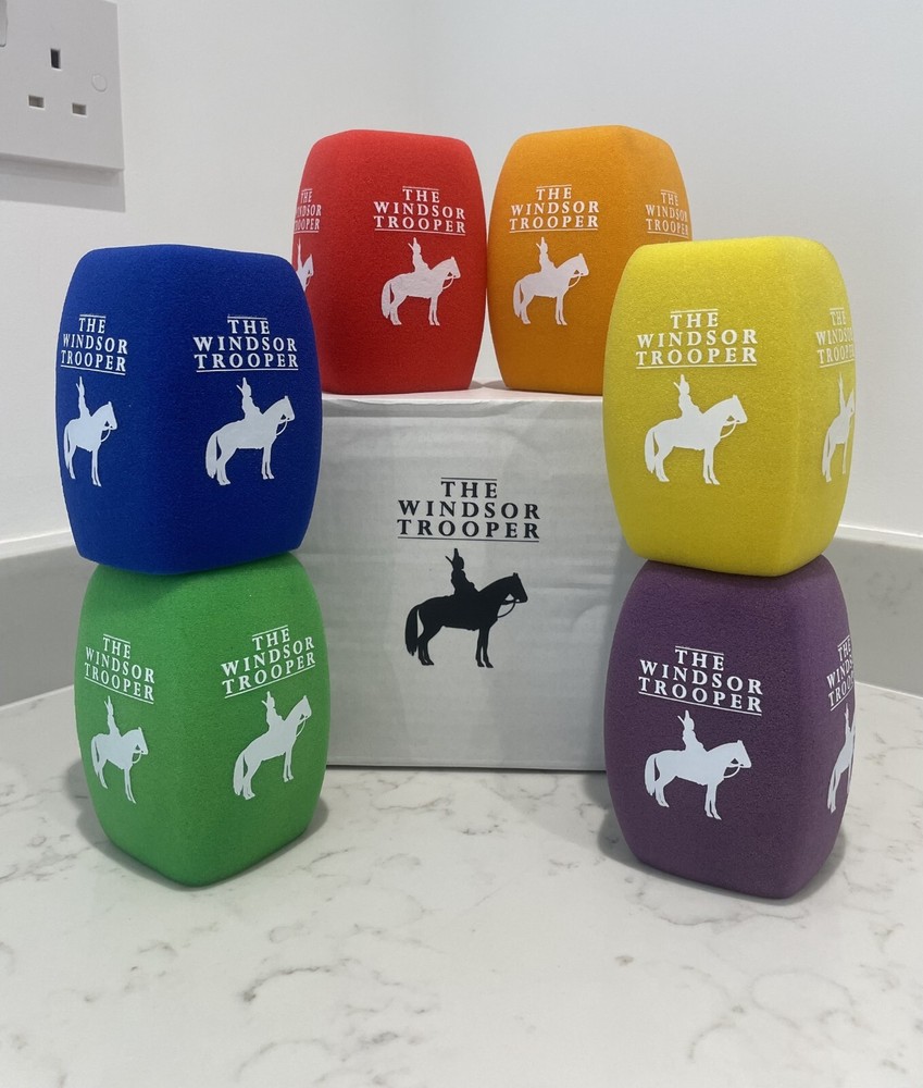 Custom printed Logo 4 sided square microphone Foam Windshield Pop Filter Cover