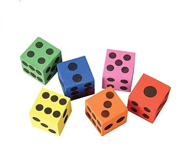 Foam Dice 1.5" (12 Pack) Games Math Teaching