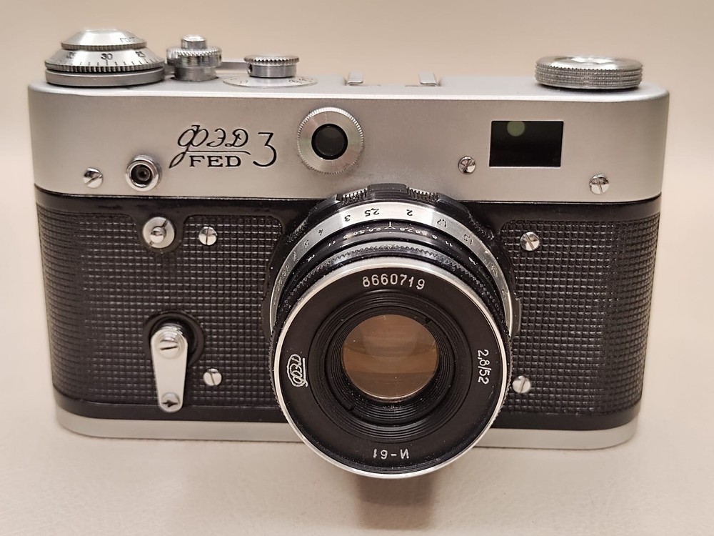 FED 3 camera + Industar-61 2.8/52 M39