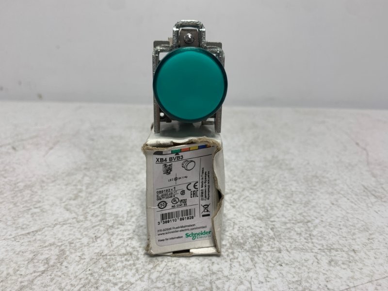 Schneider Electric XB4 BVB3 Pilot Light 24V 22mm Green