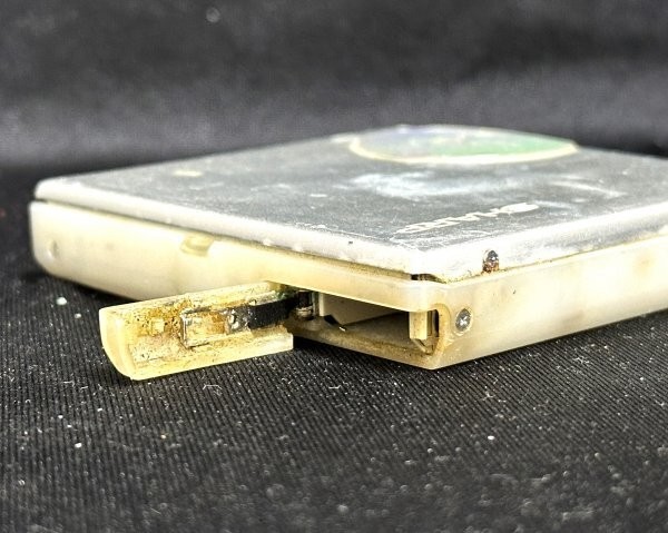 Sharp MD-ST500 MiniDisc Player Silver Portable MD Powers On Junk
