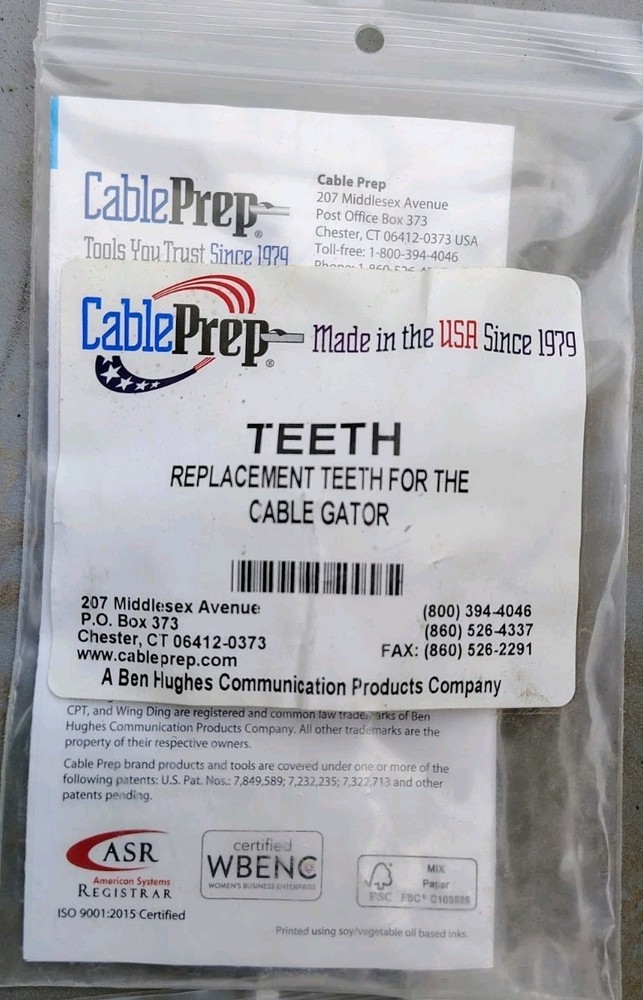 Cable Prep TEETH, Gator Replacement Blade Kit