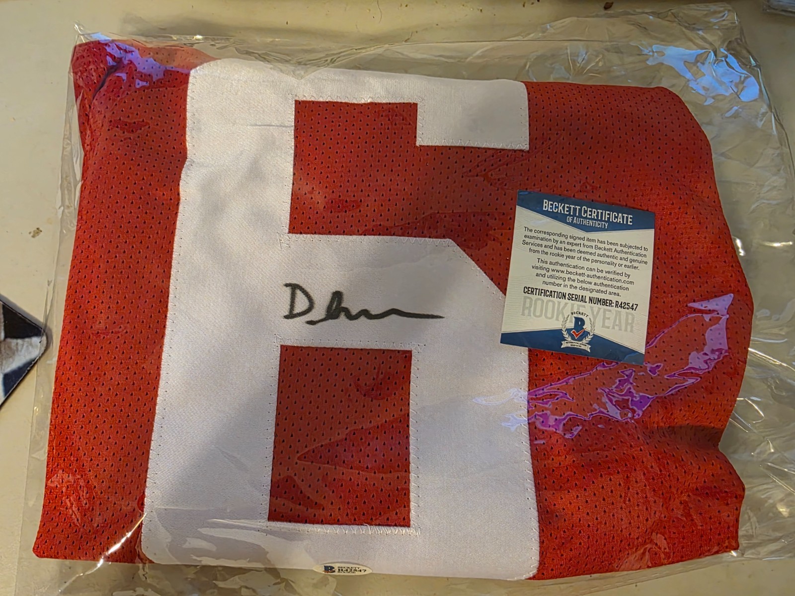 FOOTBALL SIGNED JERSEYS WHOLESALE LOT (20) COA'S FROM JSA, PSA OR BECKETT, DEION