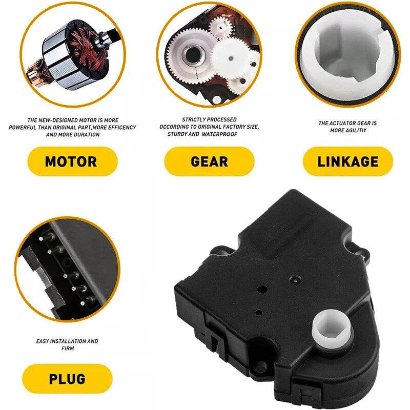 2PCS HVAC Heater Air Blend Door Actuator for Chevy Silverado GMC Sierra 604-106