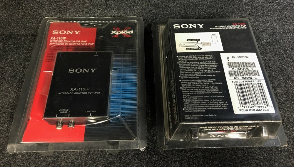 SONY XA-110IP INTERFACE ADAPTOR FOR iPOD SONY Xplod NEW