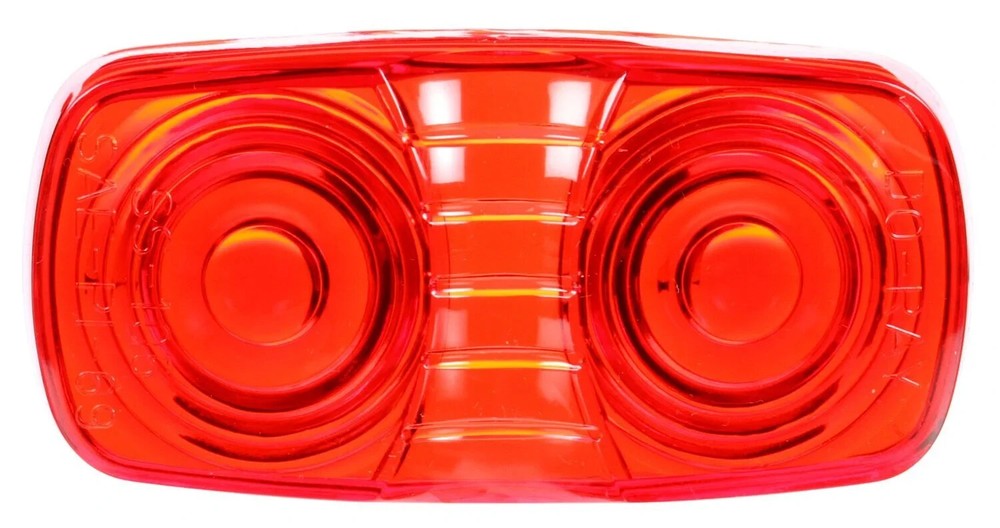 Truck-Lite / Signal Stat 9007-3 Rectangular, Red, Acrylic, Replacement Lens