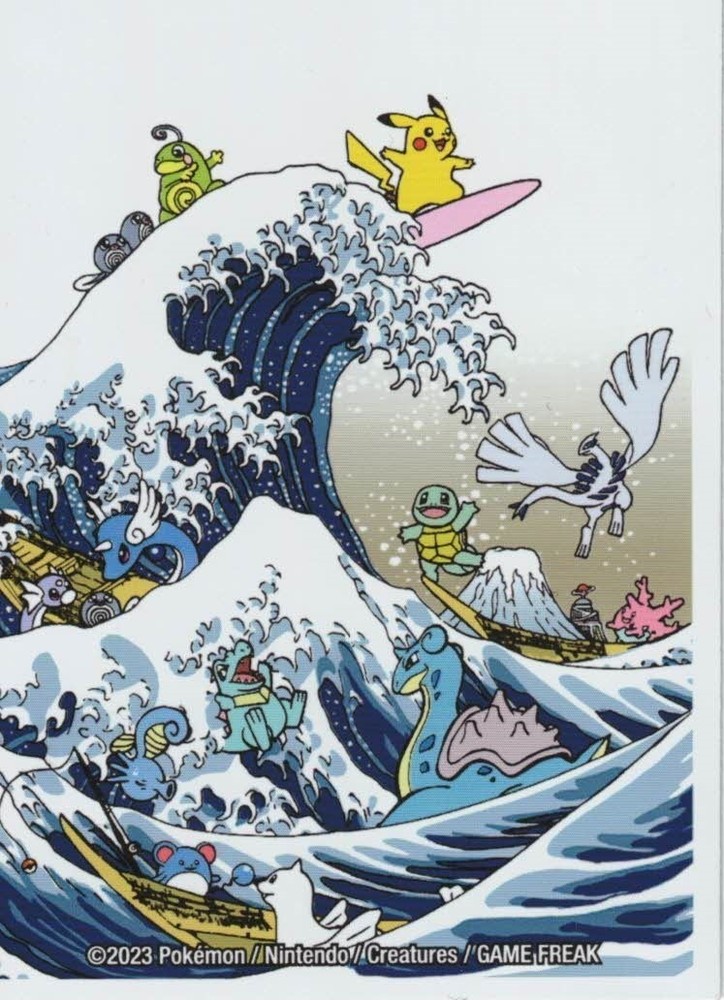 Great Wave Pikachu & Friends Card Sleeve Deck Shield Single