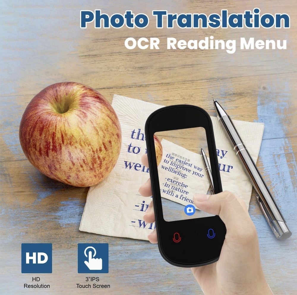 👉 Voice Translator Device 138 Languages Real-Time 2-Way Touch Screen