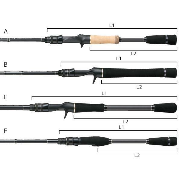 Tailwalk FULLRANGE CC C68M/CC Baitcasting Rod for Bass