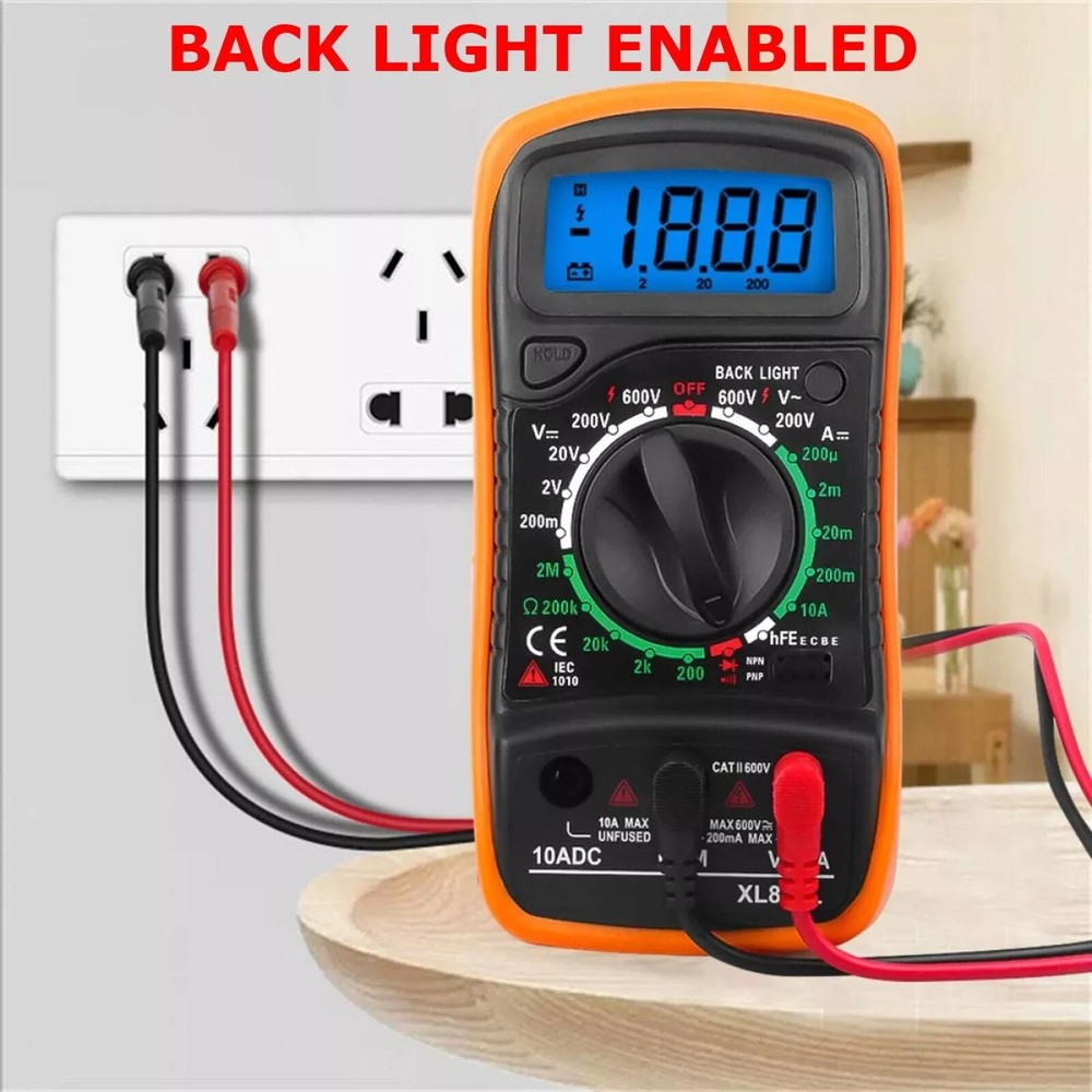 Digital Multimeter Voltmeter Soldering Iron Complete Volt AC DC Meter Tester Kit