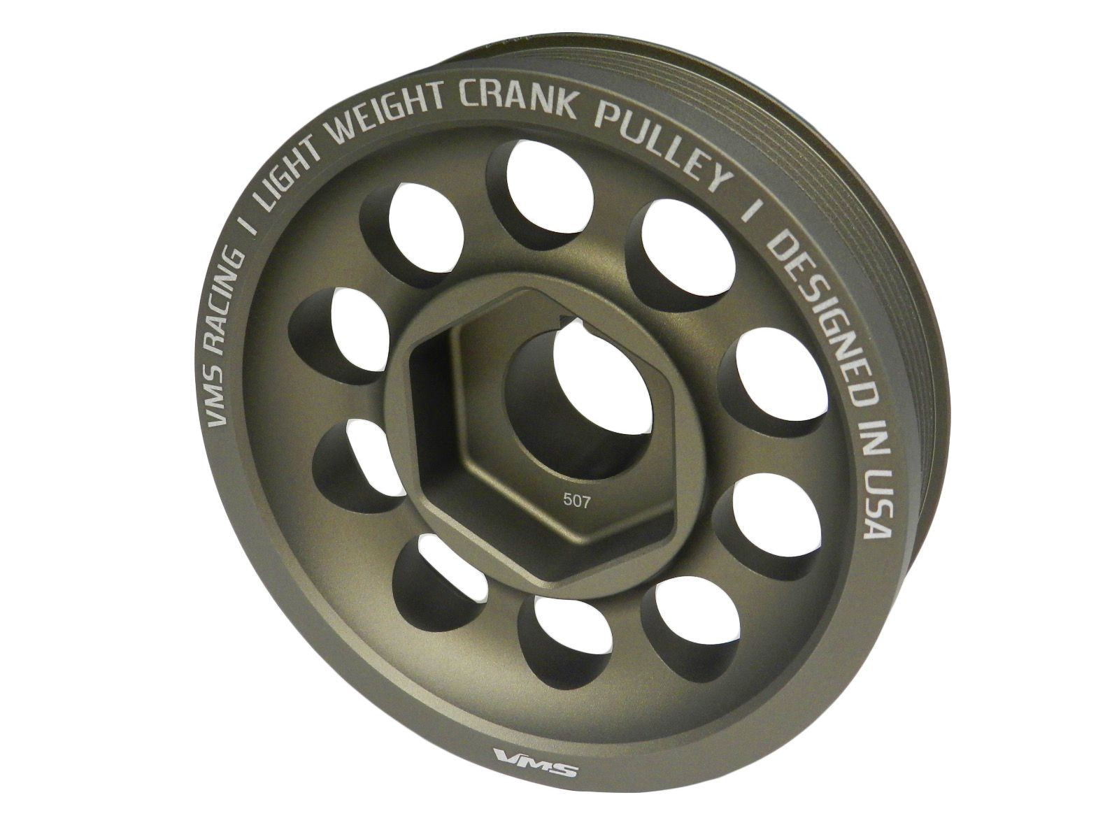 VMS Racing Light Weight Aluminum Crankshaft Crank Pulley 02-04 Acura RSX TYPE S