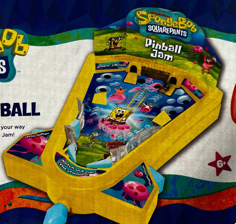 SpongeBob Squarepants Tabletop Pinball Machine Game