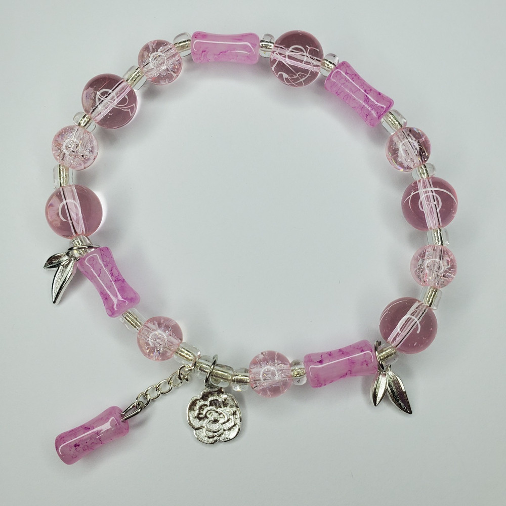 Hand crafted artisan unique gemstone bracelet