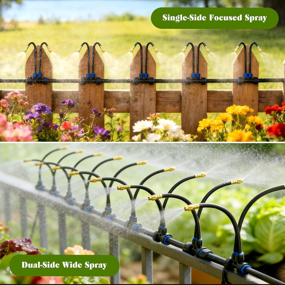 Drip Irrigation System for Garden, Automatic Watering System with Adjustable 360