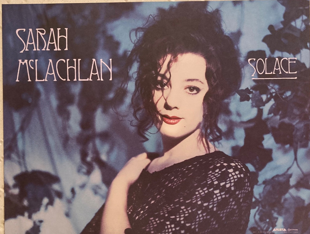 Sarah McLachlan 1992 Matte Promo Poster Solace X