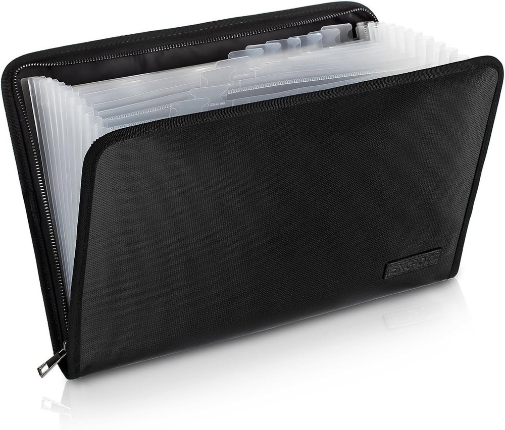 Fireproof Silicone Coated Organizer - Lightweight 13 Pocket Filing Solution