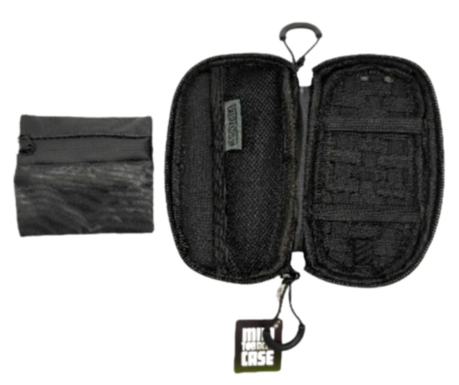 Smokezilla Solid Canvas Zipper Mini Tobacco Case w/Removeable Smell Proof Bag