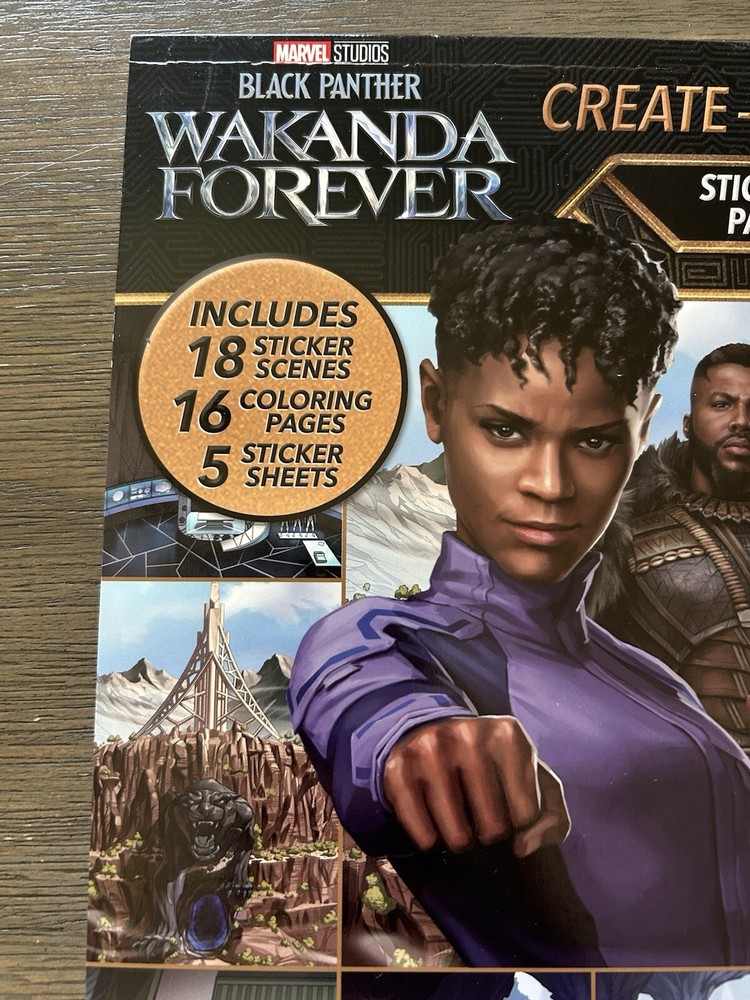 Black Panther Wakanda Forever Create-A-Scene Sticker Activity Pad Marvel