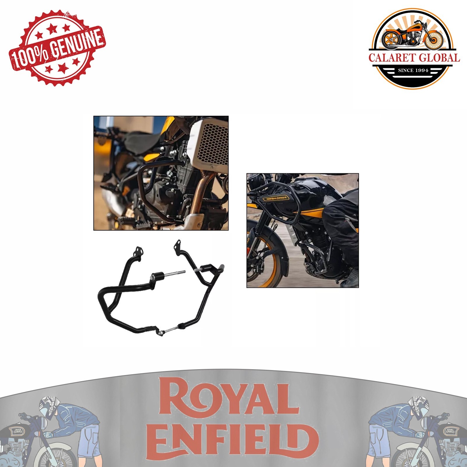 ACCESSORIES FOR ROYAL ENFIELD NEW HIMALAYAN 450 LARGE ENGINE GUARD PROTECTION