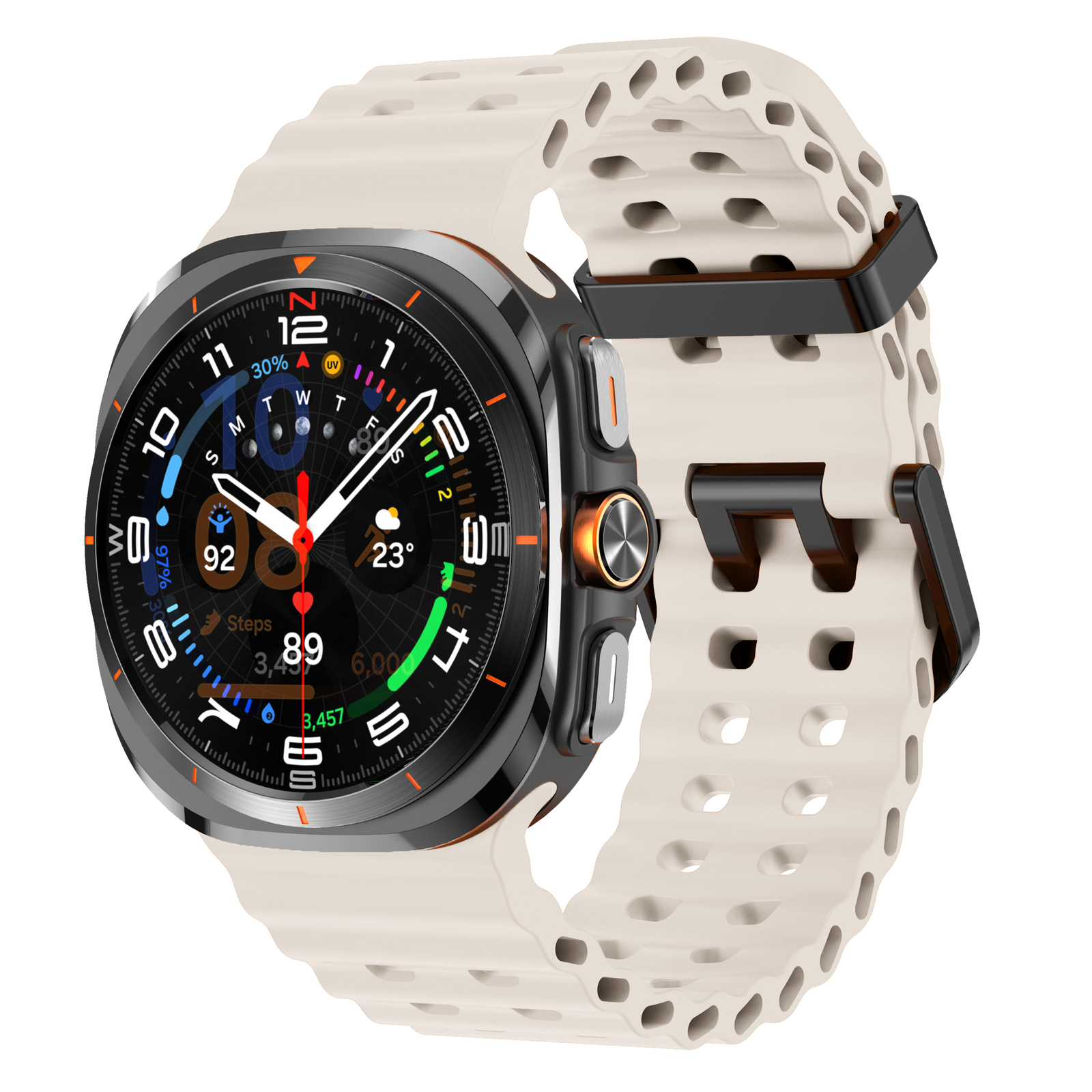 NEW Sport Soft Silicone Band for Samsung Galaxy Watch 7 Ultra 47mm NO Gaps Strap