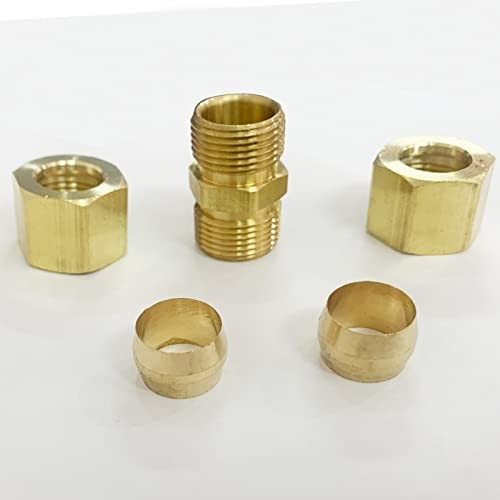 Brass Compression Tube Fitting, Comp Union Coupling Assortment Kit Type A