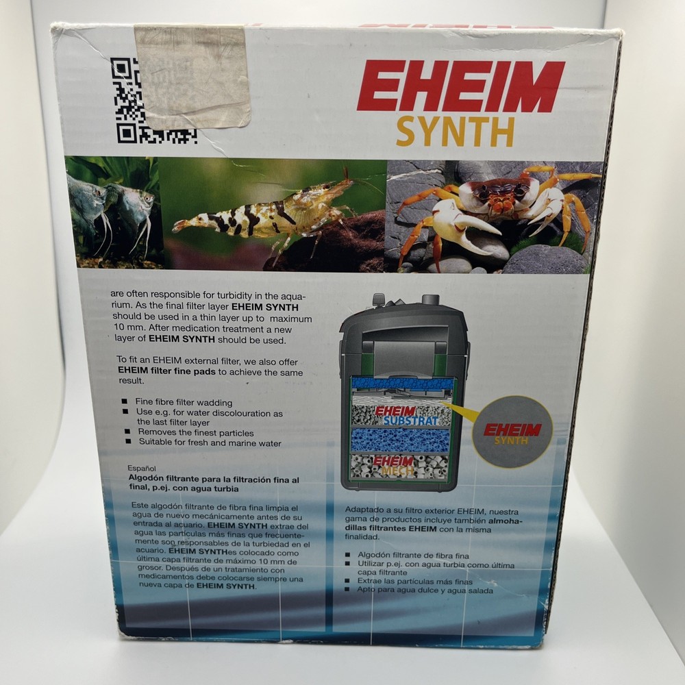 EHEIM Synth 2504101 Fine Filter Wadding Aquarium Filter - For Fresh or Marine
