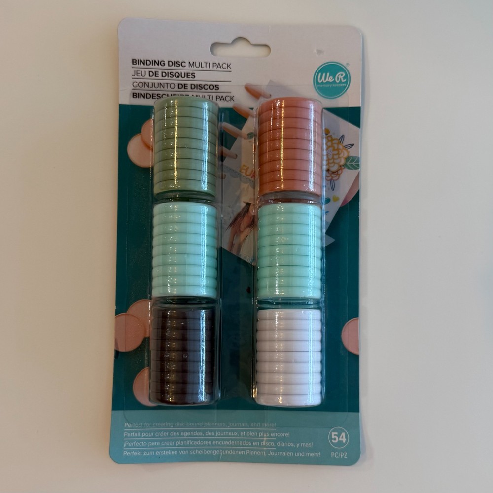 We R Memory Keepers Cinch Binding Discs Multi-Pack 54pcs Multi-Color
