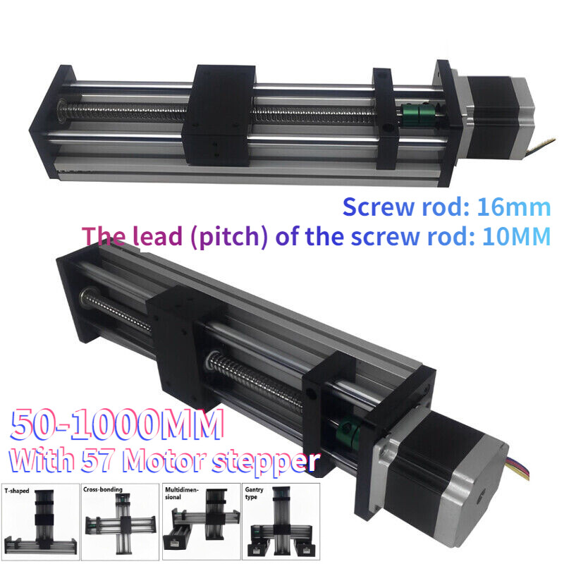 Guide Linear Stroke Rail Motion Slide Actuator Stepper CNC W/ 57 Motor Stage New