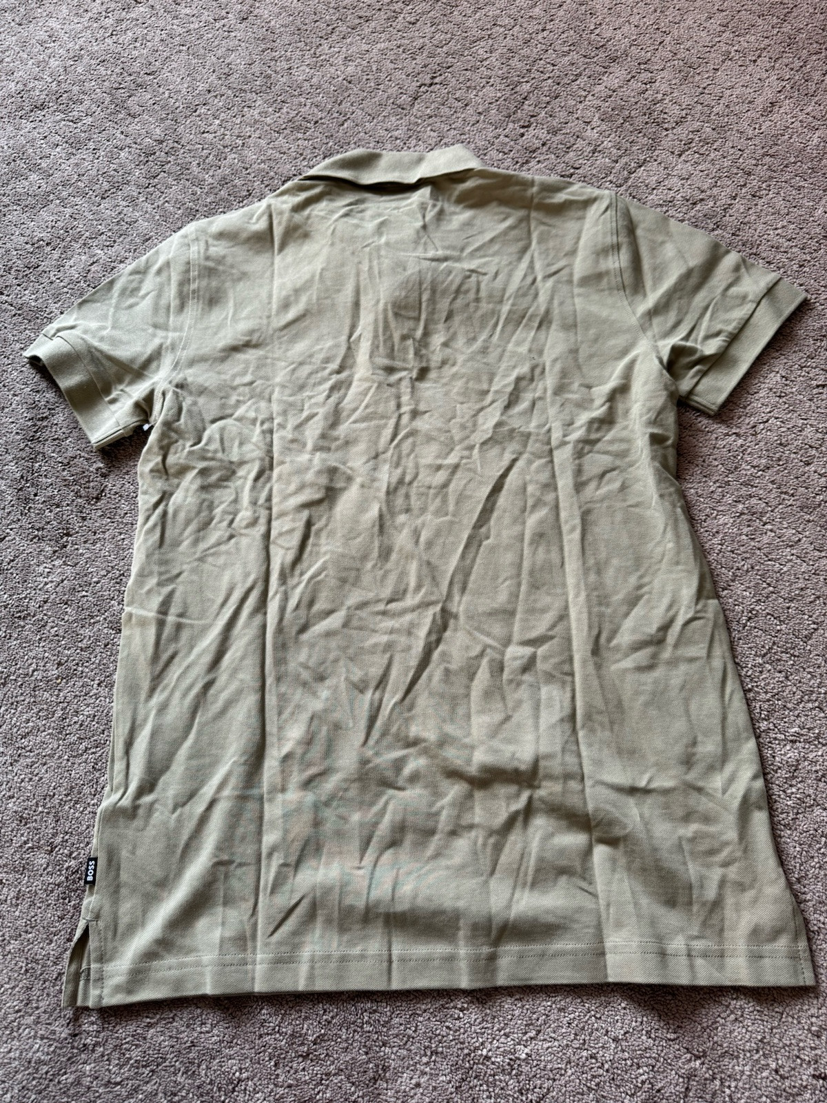 Hugo Boss Men's Pastel Green Polo Shirt Size L New with Tags