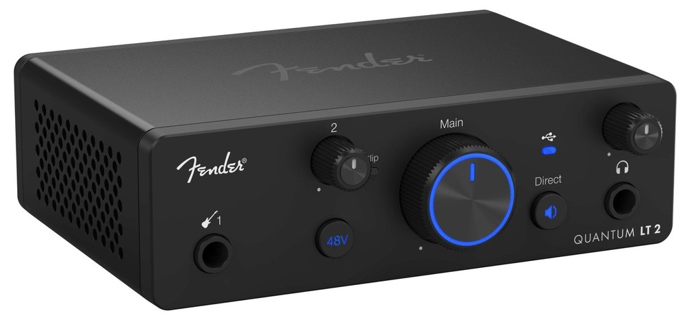 Fender Quantum Complete Interface+Monitors+Mic+Headphones+Cables+Boom Arm