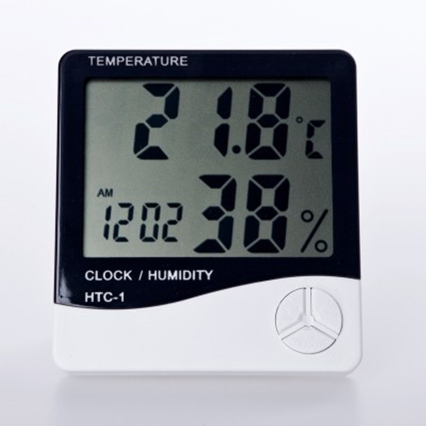 Digital Temperature Humidity Hygrometer Alarm Data Clock Calender Thermometer #