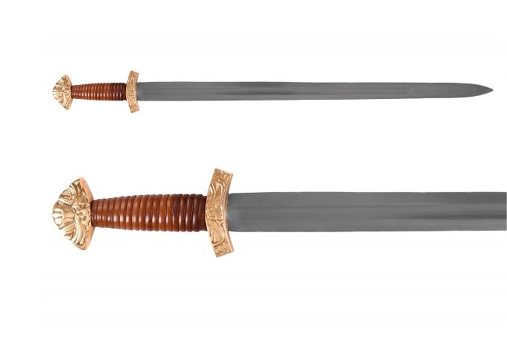 Viking long sword with sheath