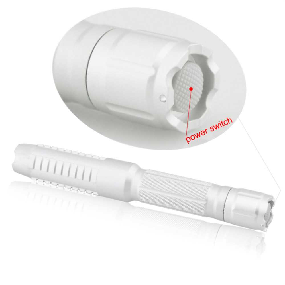 Adjustable Focus Blue Laser Pointer Visible Beam With Batteries & Charger