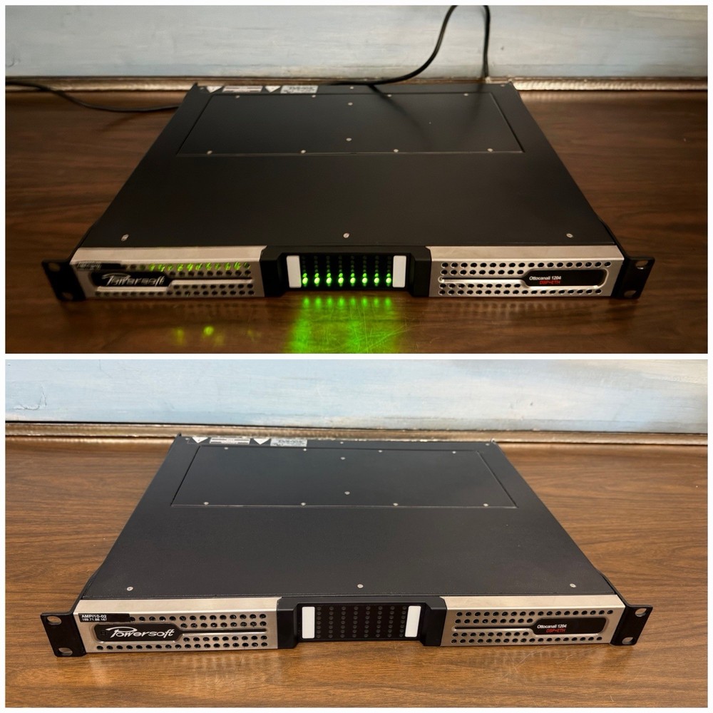 Powersoft Quattrocanali 1204 DSP+ETH Power Amplifier Working Great